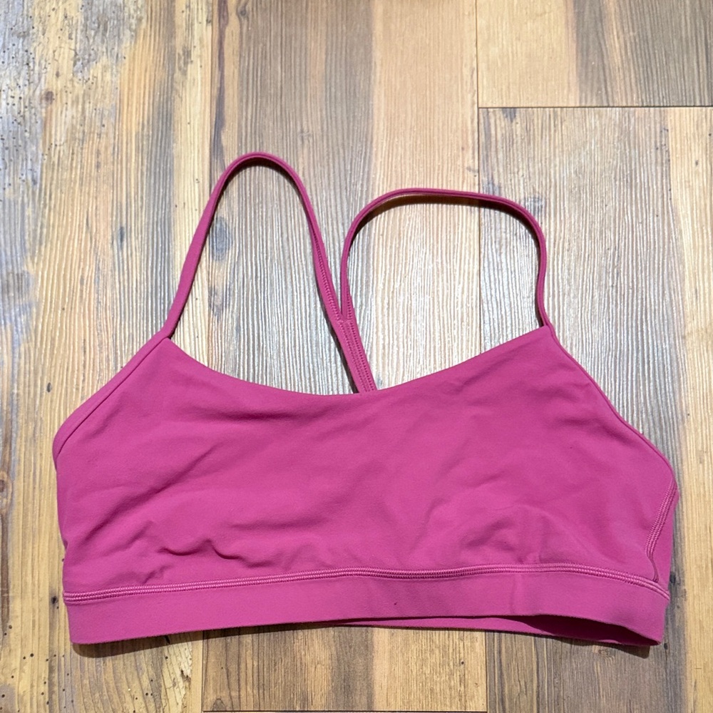 Size 12 Flow Y Nulu Bra *Light Support A-C Cups, Pink Lychee